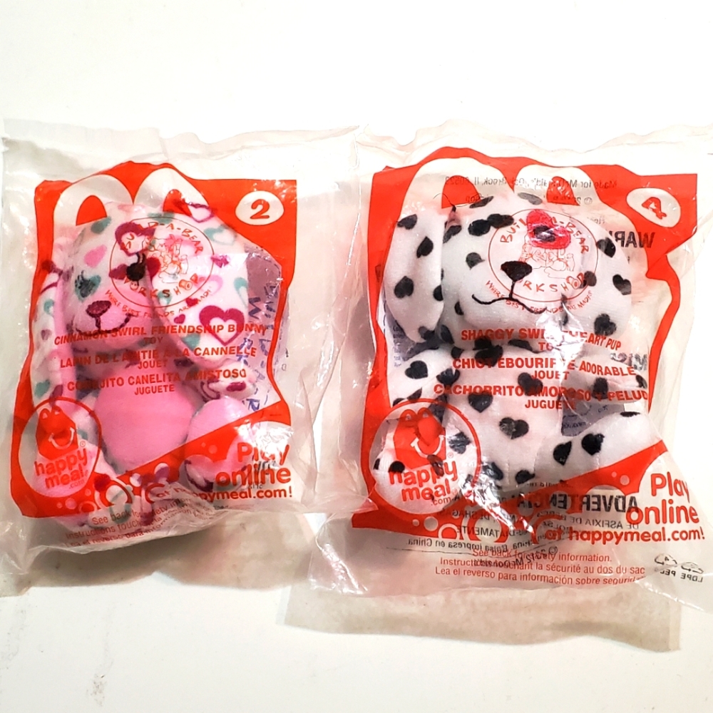 Unopened vintage Happy meal toy Build-A-Bear workshop.
